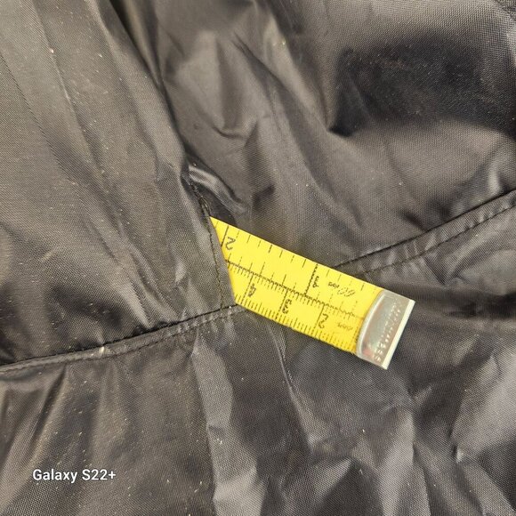 Dog Raincoat With Reflective Strip Black Nylon Mesh Lining Hook & Closure - Picture 9 of 11